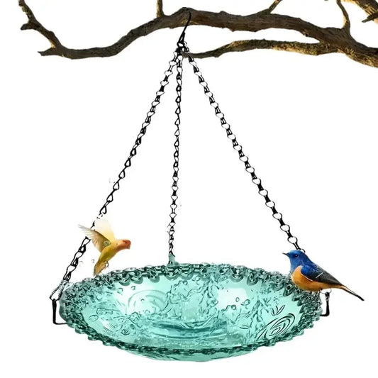 15inch Hanging Bird Bath/Tub Feeder for Outdoor Patio