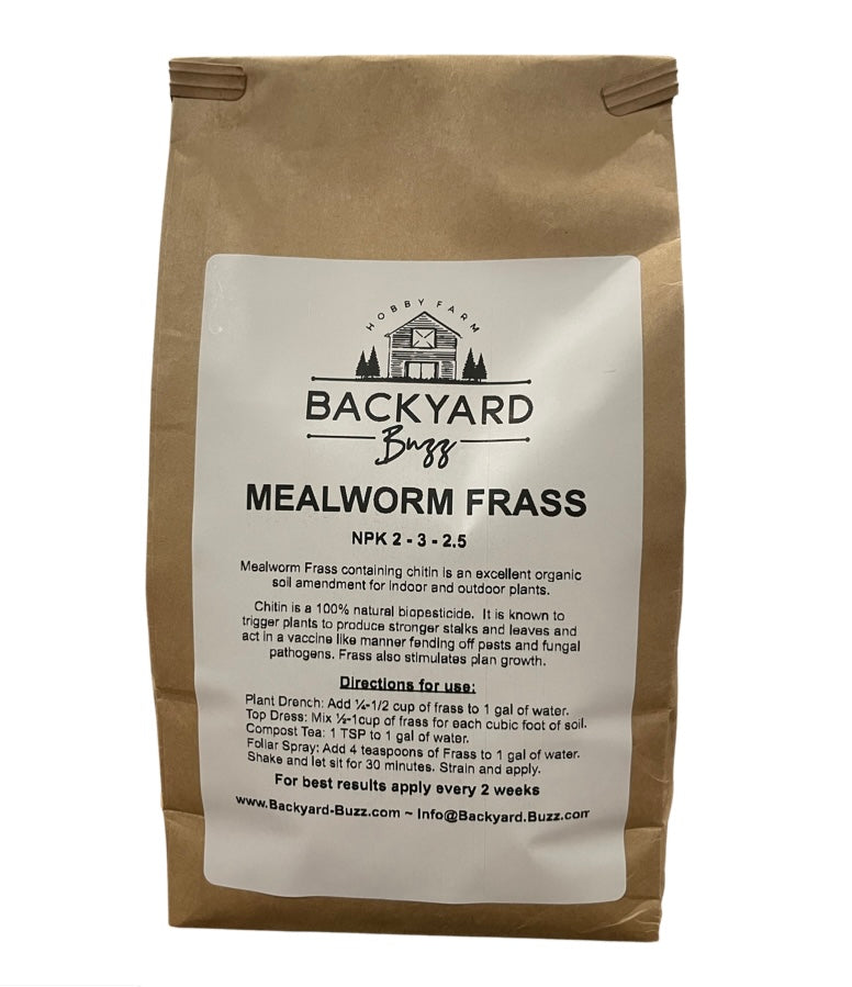 Mealworm Frass - BACKYARD BUZZ 